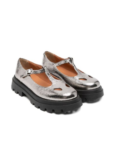 Ballerine con suola carrarmato ELI 1957 | 29003AMCRACK ACCIAIO